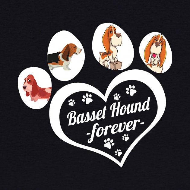 Basset Hound forever dog lover by TeesCircle